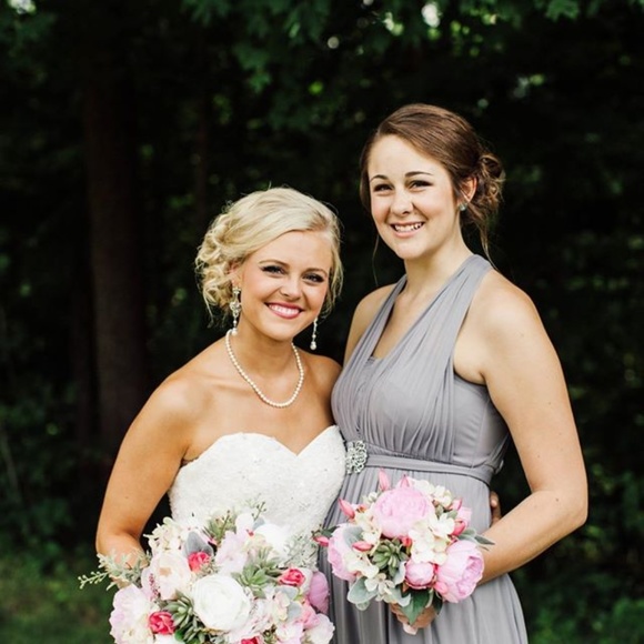 Versa Dress David's Bridal Gray - Picture 4 of 7